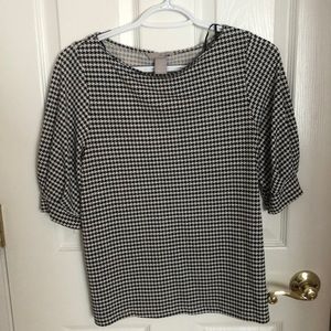 Black and white H&M blouse
